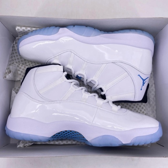 Jordan Other - Jordan White and Blue High-Top Sneakers
